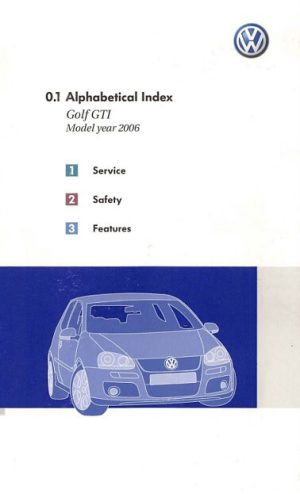 2004 Volkswagen Golf GTI Owner's Manual