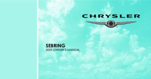 2009 Chrysler Sebring Owner's Manual