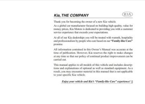 2011 Kia Picanto Owner's Manual
