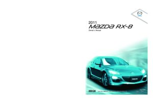 2011 Mazda RX-8 Owner's Manual