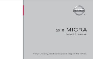 2011 Nissan Micra Owner's Manual