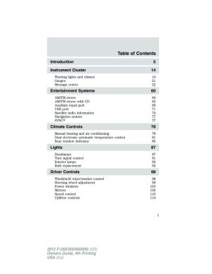 2012 Ford F550 Owner's Manual