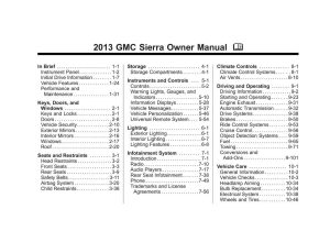 2013 GMC Sierra Owner's Manual