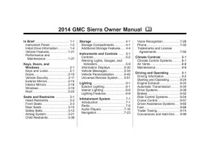 2014 GMC Sierra Owner's Manual