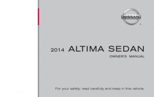 2014 Nissan Altima Sedan Owner's Manual