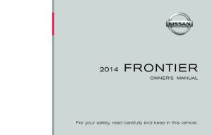 2014-2021 Nissan Frontier Owner's Manual