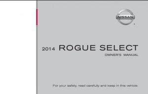 2014 Nissan Rogue Select Owner's Manual