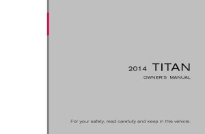 2014 Nissan Titan Owner's Manual