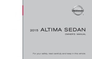 2015 Nissan Altima Sedan Owner's Manual