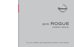 2015 Nissan Rogue Owner's Manual