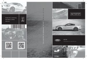 2016 Ford Mustang Owner's Manual