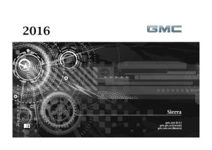 2016 GMC Sierra Owner's Manual