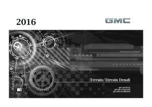 2016 GMC Terrain Owner's Manual