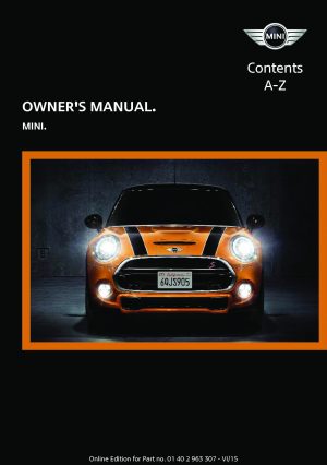 2016 Mini Cooper Owner's Manual