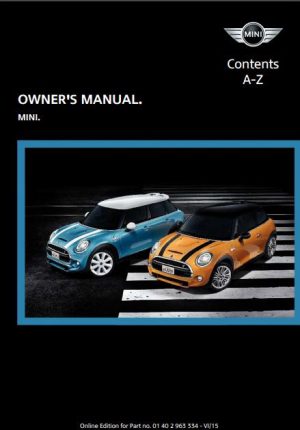 2016 Mini Owner's Manual