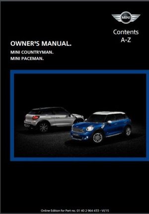 2016 Paceman with Mini Connected Owner's Manual
