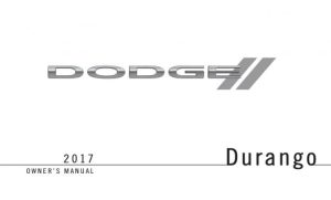 2017 Dodge Durango Owner's Manual