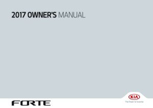 2017 Kia Forte Owner's Manual