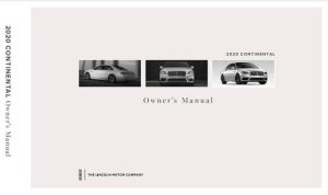 2017 Lincoln Continental Owner's Manual