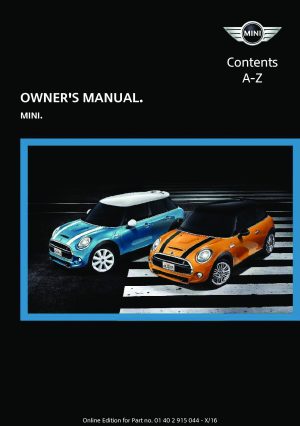 2017 Mini Cooper Owner's Manual