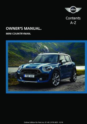 2017 Mini Countryman Owner's Manual