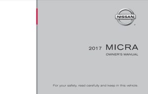 2017 Nissan Micra Owner's Manual