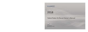 2018 GMC Yukon XL Owner's Manual