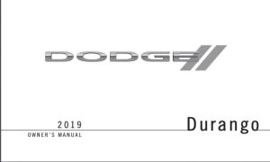 2019 Dodge Durango Owner's Manual