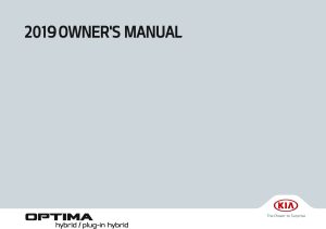 2019 Kia Optima Hybrid Owner's Manual