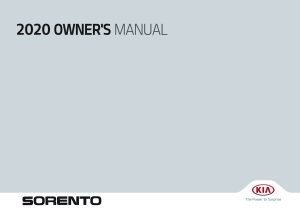 2020 Kia Sorento Owner's Manual