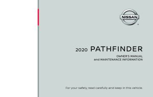 2020 Nissan Pathfinder Owner's Manual