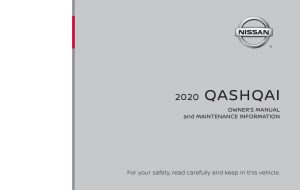 2020 Nissan Qashqai Owner's Manual