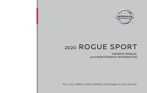 2020 Nissan Rogue Sport Owner's Manual