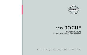 2020 Nissan Rogue Owner's Manual