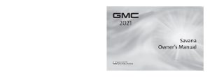 2021 GMC Savana Owner's Manual