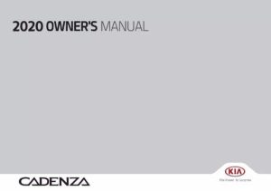 2021 Kia Cadenza Owner's Manual