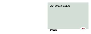 2021 Kia Rio Owner's Manual