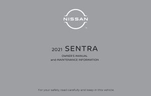 2021 Nissan Sentra Owner's Manual