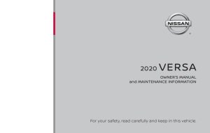 2021 Nissan Versa Note Owner's Manual