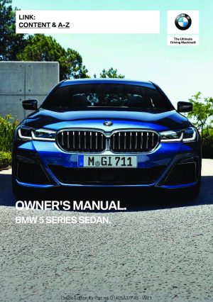 2022 BMW 5 Series Owner's Manual