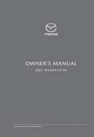 2022 Mazda CX-50 Owner's Manual