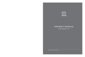 2022 Mazda CX-9 Owner's Manual
