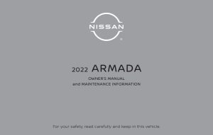 2022 Nissan Armada Owner's Manual