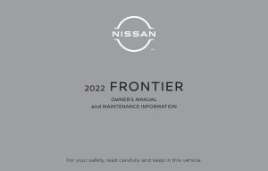 2022 Nissan Frontier Owner's Manual