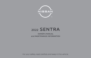 2022 Nissan Sentra Owner's Manual