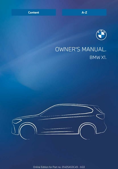 2023 BMW X1 Owner's Manual