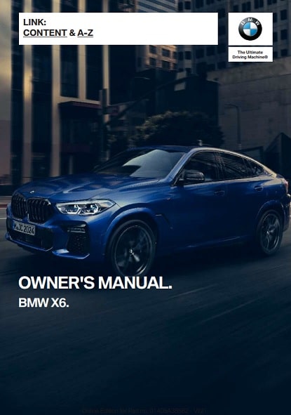 2023 BMW X6 Owner's Manual