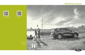 2023 Ford Escape (Kuga) Owner's Manual