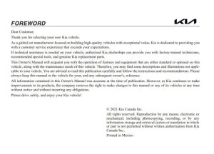 2023 Kia Rio Owner's Manual
