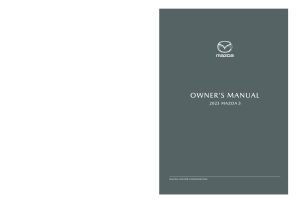 2022 Mazda 3 Owner's Manual